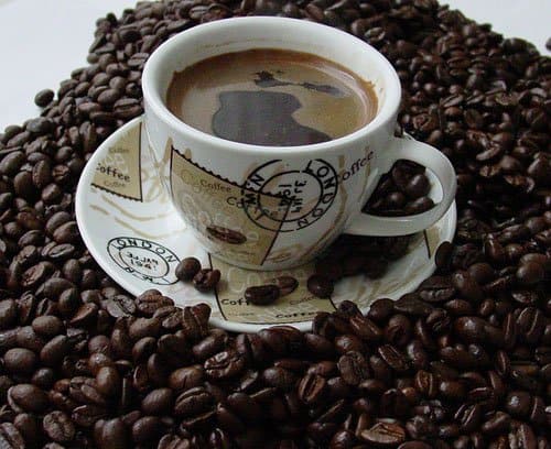 Coffee Cup and Beans