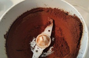 Coffee ground with a blade grinder