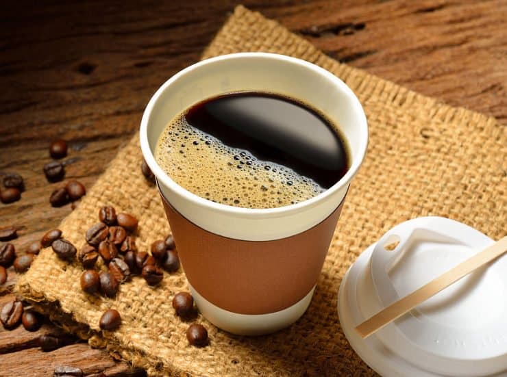 Drip Coffee in Paper Cup with lid